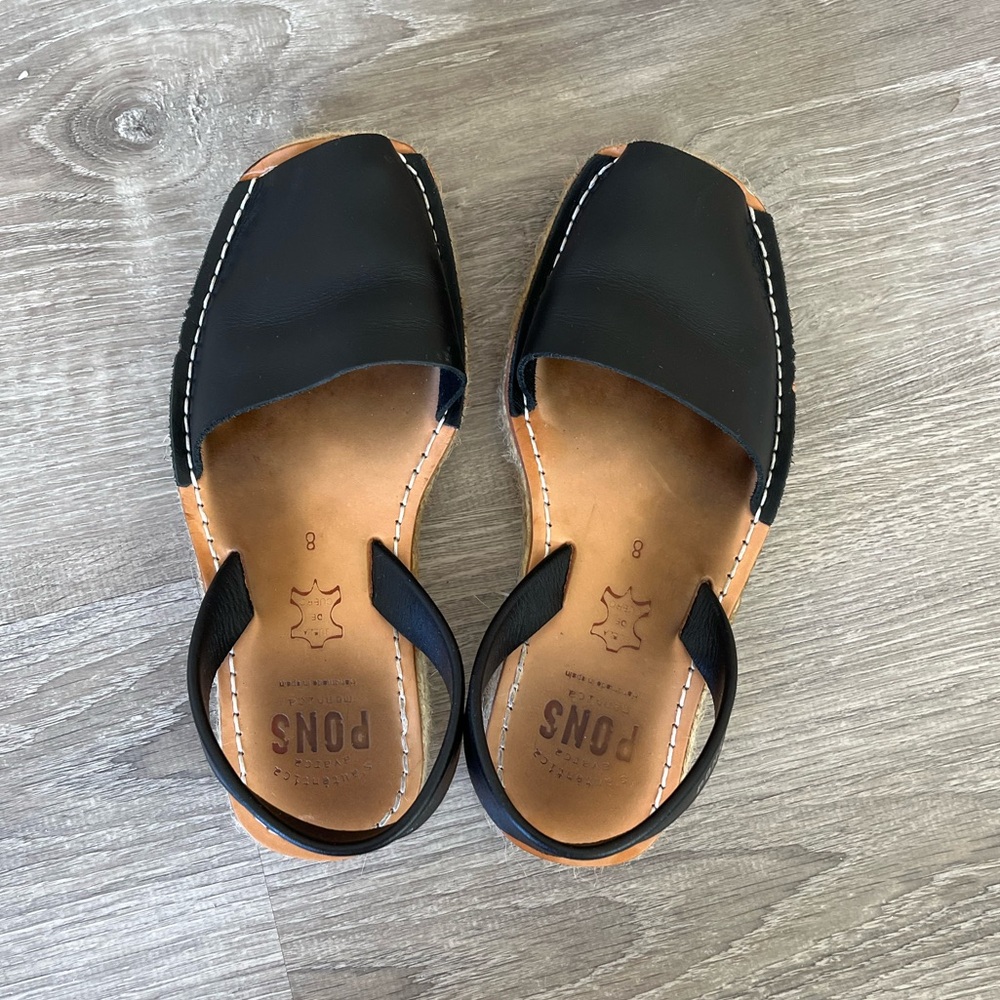 Pons Avarcas Classic Espadrille Black
